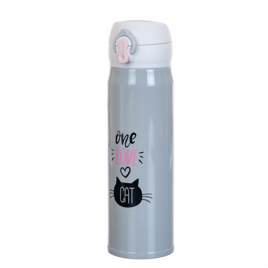 Термос Cat 500 мл (8204-003) Серо-белый
