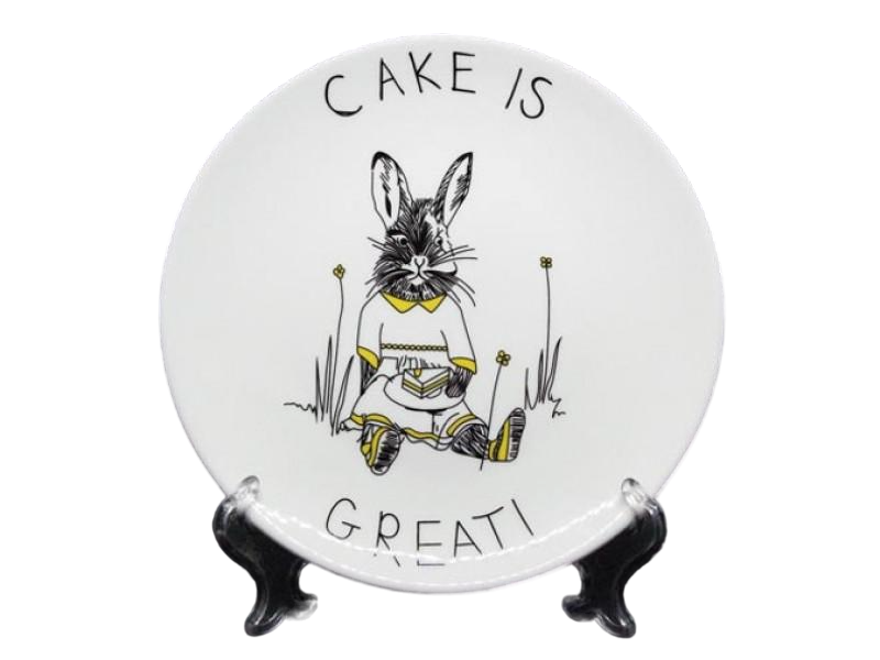 Тарелка Olens Заяц 20 см Белый (OC-DL21012653-3P)