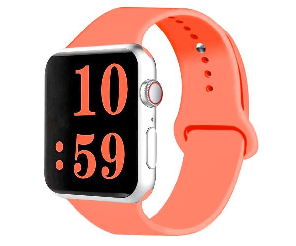 Ремешок Silicone для Apple Watch 42/44 мм Розовый (15312)