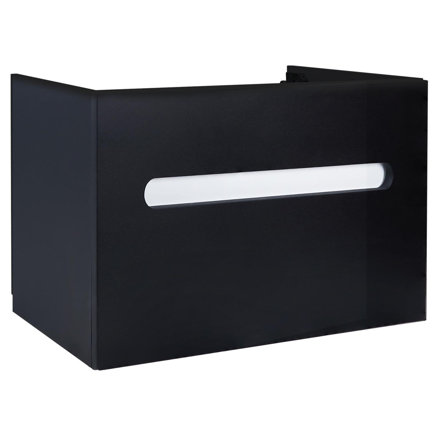 Тумба под умывальник подвесная Q-tap Virgo QT1874TPА1002BW 100x58x50 см Черный (173778)