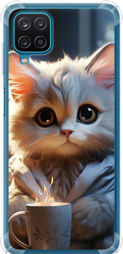 Чехол на Samsung Galaxy M12 M127F White cat (5646sp-2360-42517)