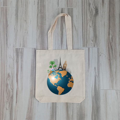 Эко сумка Makosh Туризм 48х35 см (6583964)