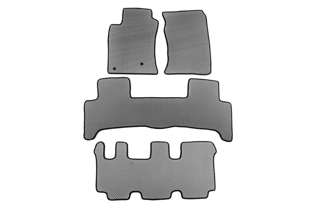 Коврики EVA 3 ряда для Lexus GX470 Черный (114693)