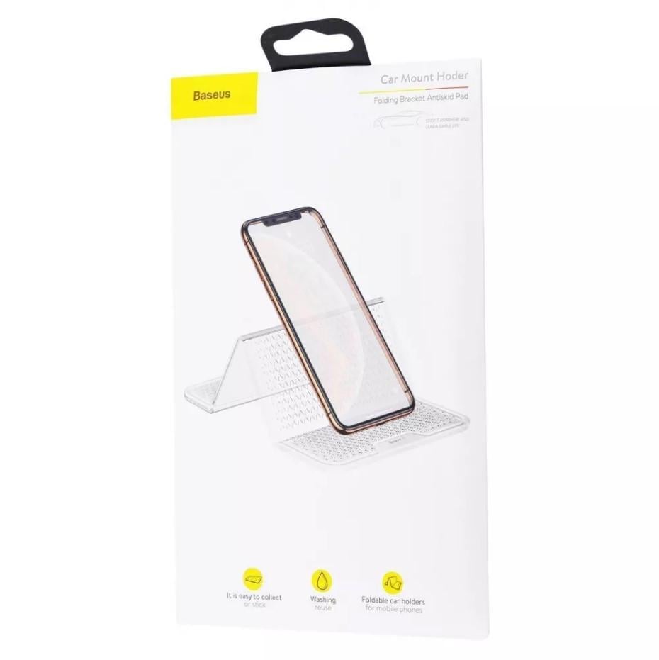 Килимок антиковзаючий Baseus Folding Bracket Antiskid Pad силіконовий Transparent (2060359067) - фото 3