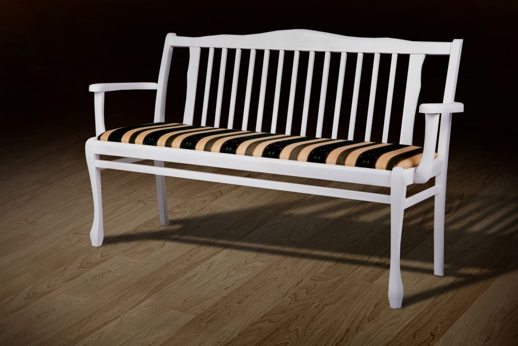 Банкетка со спинкой Мікс Меблі Jakard Poliester 5/1 Версаль Белый (17675) Банкетка со спинкой Мікс Меблі Jakard Poliester 5/1 Версаль Белый (17675)