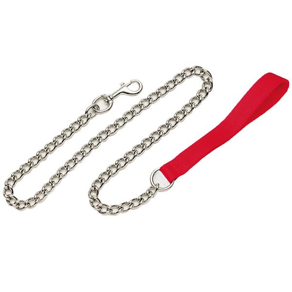 Поводок-цепочка для собак Coastal Titan Chain Dog Leash звено 2 мм  0,6 см 1,2 м Красный (76484092718)