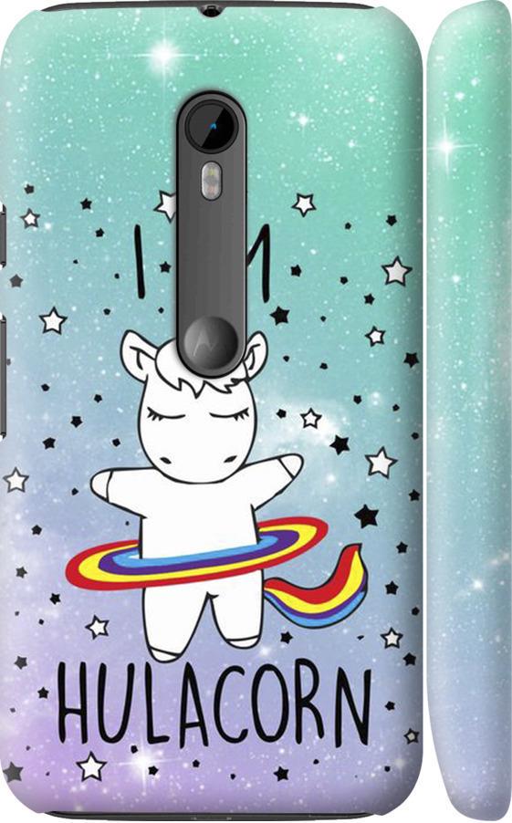 Чехол на Motorola Moto G3 I'm hulacorn (3976m-318-42517)