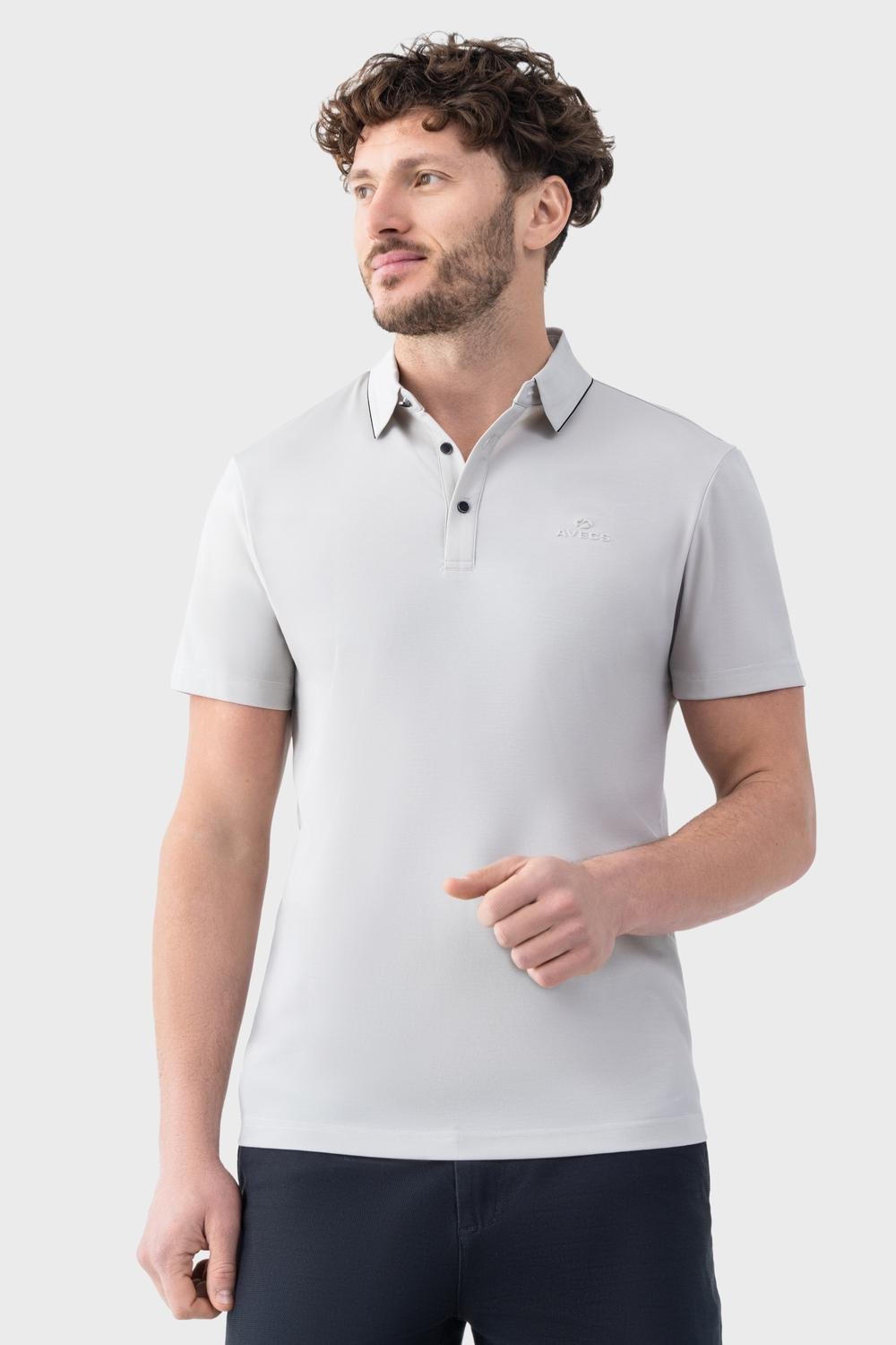 Футболка-поло Avecs з технологією Soft Touch M Сірий (30500/15-M)