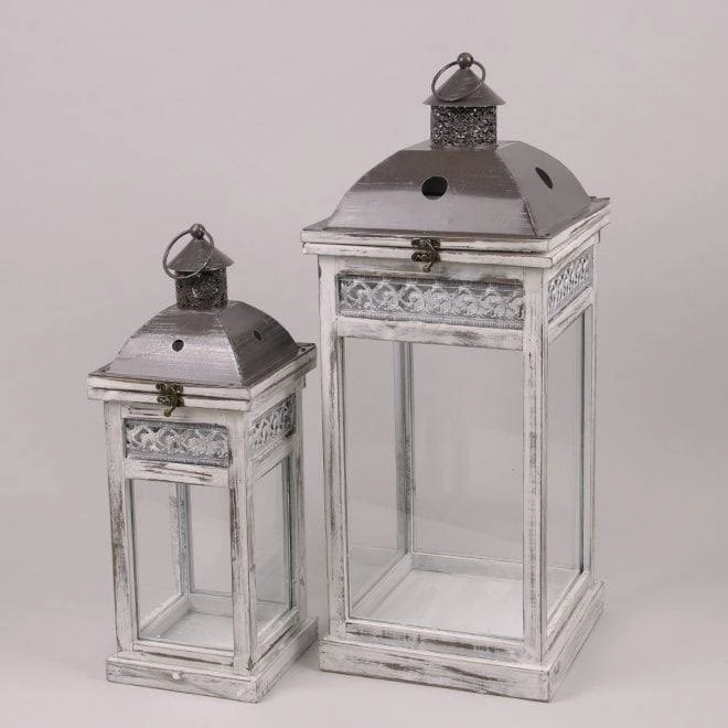 Комплект деревянных фонарей FHQJ23-076 2 шт. (39559) - фото 1 Комплект деревянных фонарей FHQJ23-076 2 шт. (39559) - фото 1