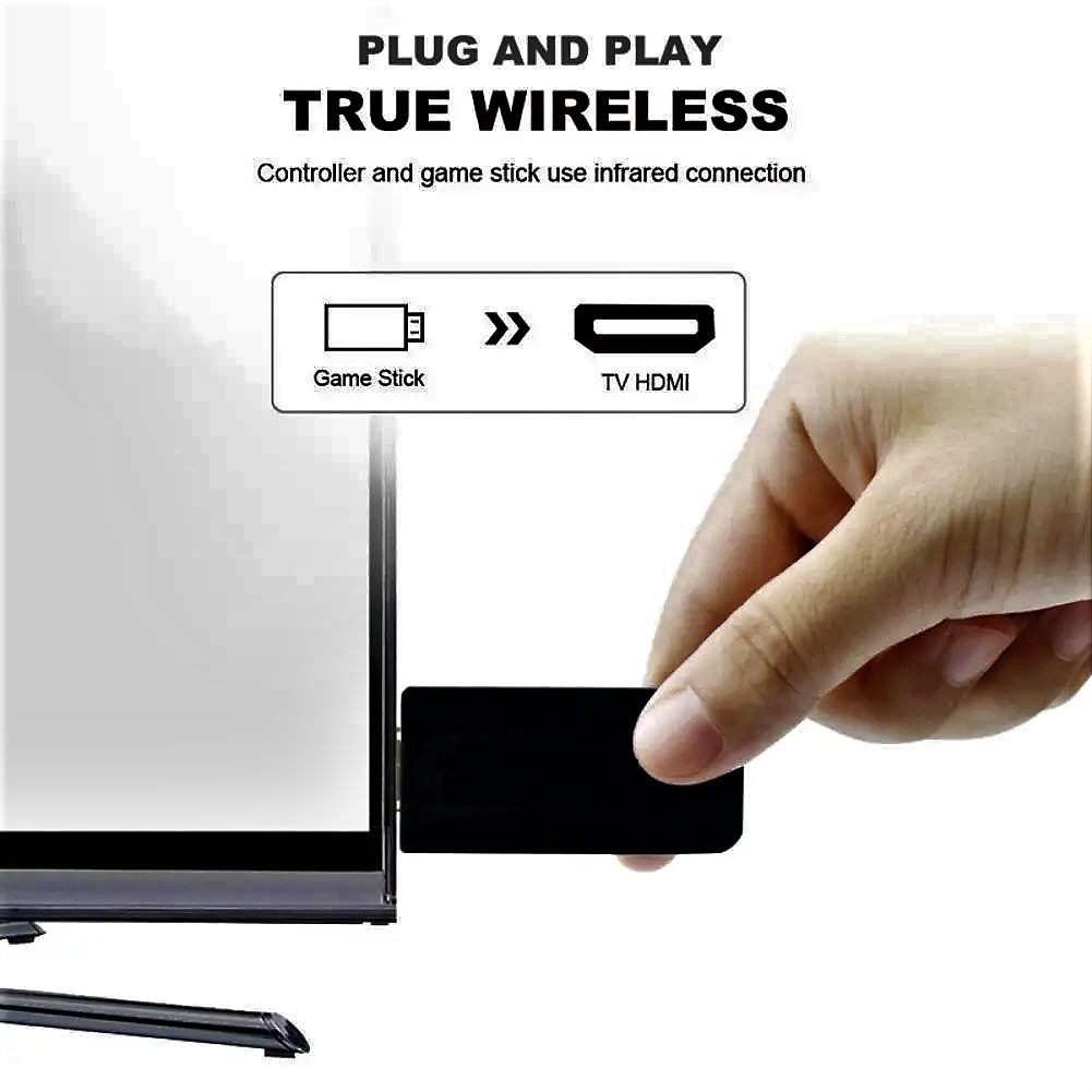 Ігрова приставка 8-BIT D600 HDMI з бездротовими джойстиками 600 вбудованих ігор (10261286) - фото 5 Ігрова приставка 8-BIT D600 HDMI з бездротовими джойстиками 600 вбудованих ігор (10261286) - фото 5