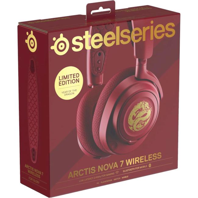 Наушники геймерские SteelSeries Arctis Nova 7 Dragon Edition Бордовый (61557) - фото 8