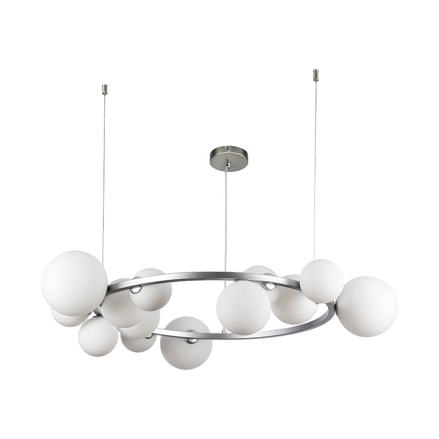 Люстра 918LP267-15 SGCH/WH Серебряный/Белый