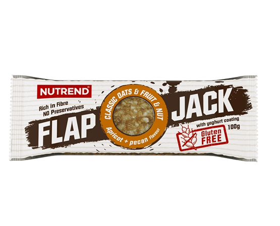 Батончик углеводный Nutrend Flapjack гluten Free 100 г Apricot Pecan Yoгurt гlaze