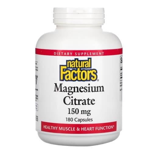 Магний Natural Factors Magnesium Citrate 150 мг 180 Capsules (NFS-01653) Магний Natural Factors Magnesium Citrate 150 мг 180 Capsules (NFS-01653)