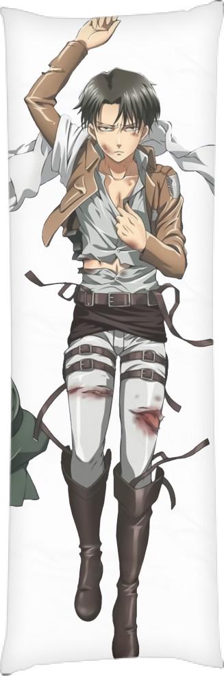 Подушка дакимакура Levi Ackerman 3 Attack on Titans 60x180 см (14097811)