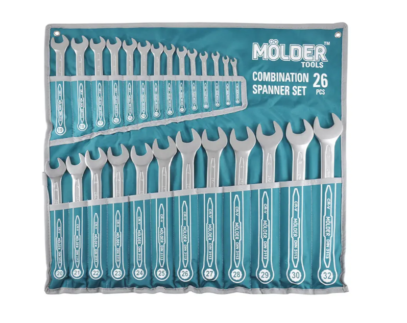 Набор ключей комбинированных Molder MT58126 CR-V 6-32 мм 26 шт. (MT58126) - фото 7 Набор ключей комбинированных Molder MT58126 CR-V 6-32 мм 26 шт. (MT58126) - фото 7