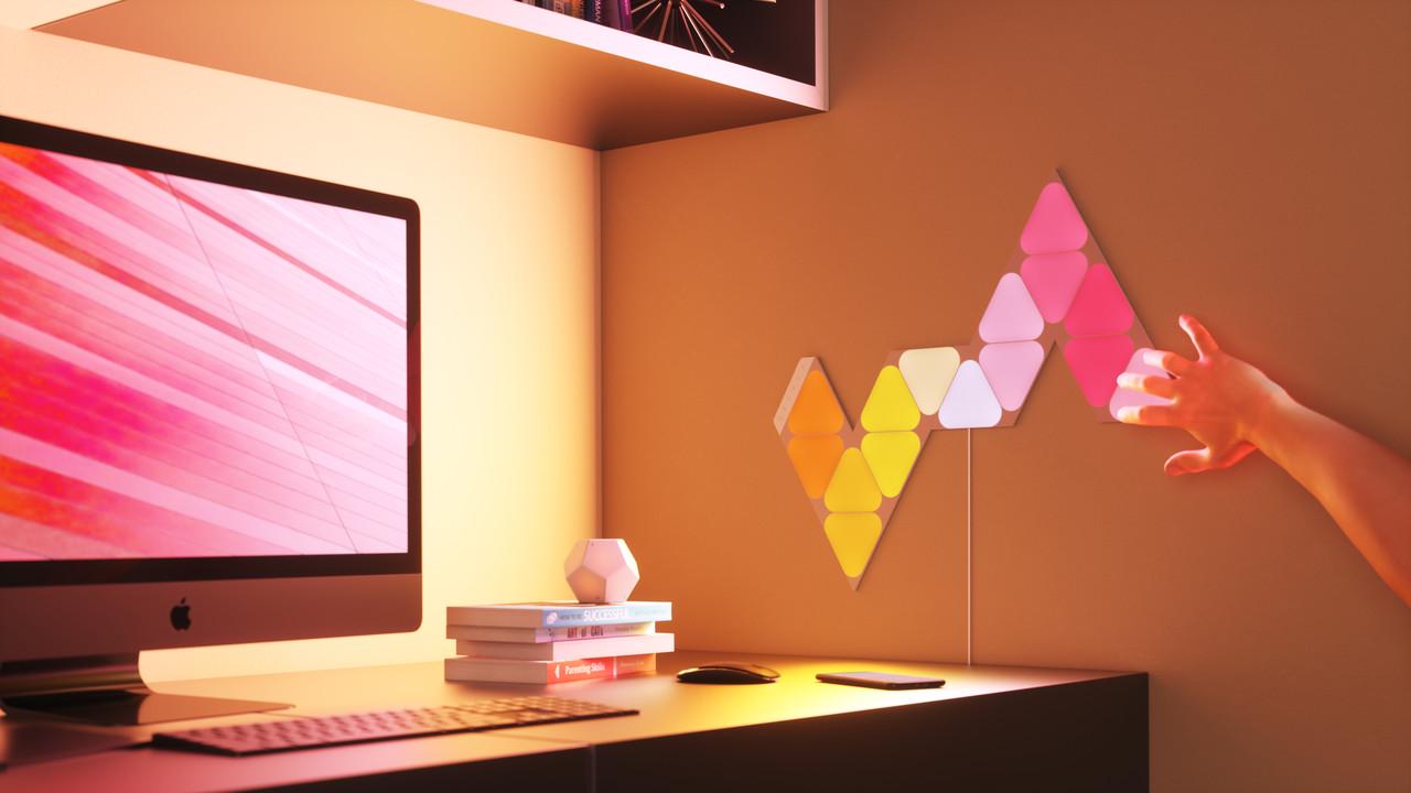 Умная система освещения Nanoleaf Shapes Mini Triangles Starter Kit Apple Homekit 5 шт. (1344796139) - фото 5