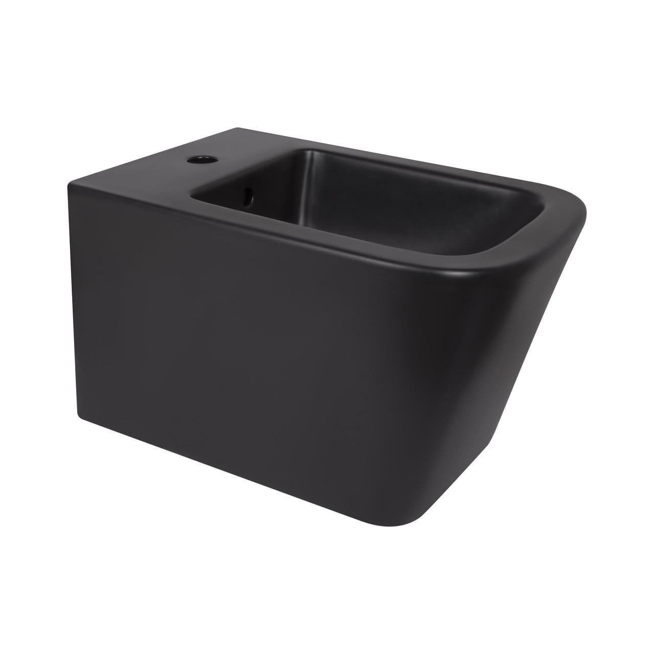Біде підвісне Qtap Tern New 515x350x320 мм Matt Black (QT17551303GMB)