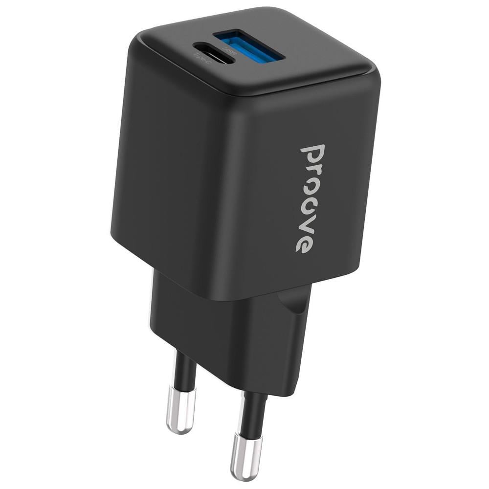 Зарядное устройство Proove Pocket GaN Plus 25W Type-C/USB Black Зарядное устройство Proove Pocket GaN Plus 25W Type-C/USB Black