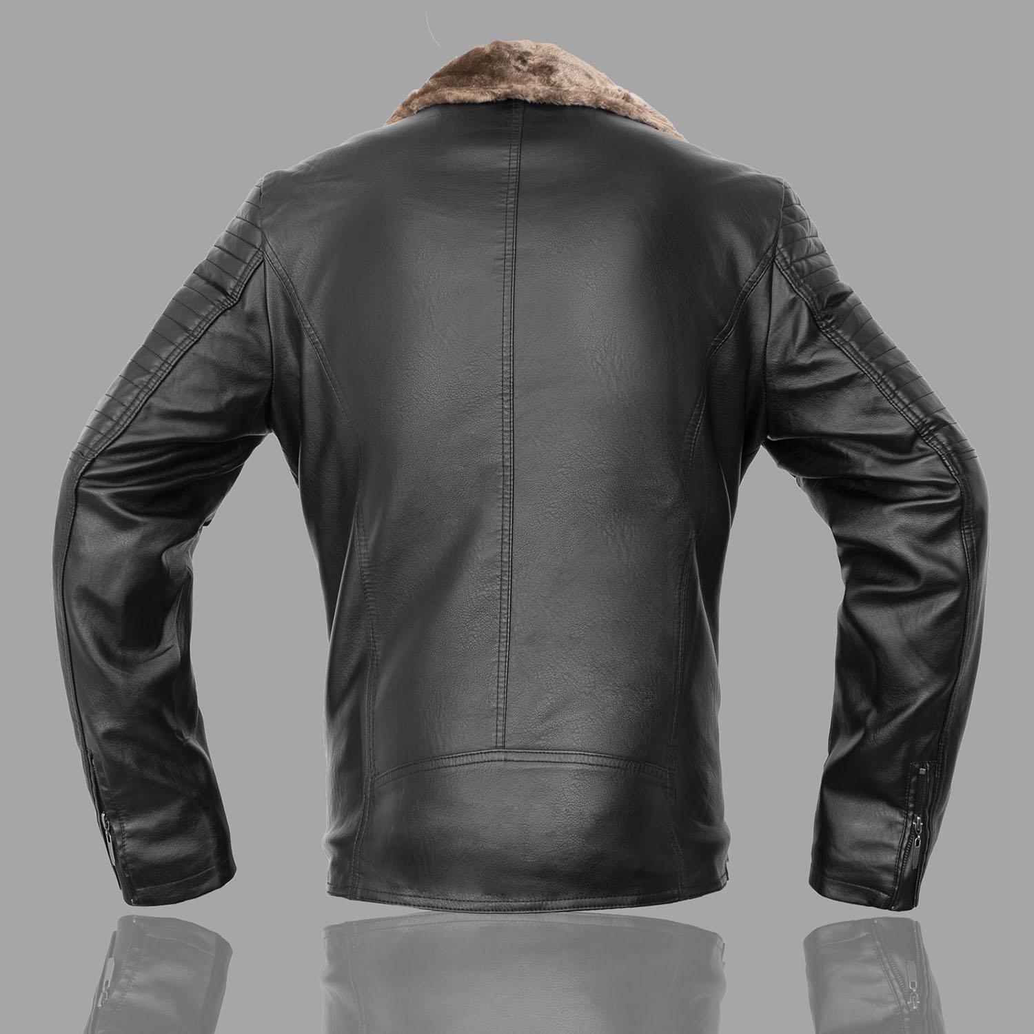 Дубленка косуха Redskin из натуральной кожи р. 50 Черный (D22NV-EP-50) - фото 3 Дубленка косуха Redskin из натуральной кожи р. 50 Черный (D22NV-EP-50) - фото 3