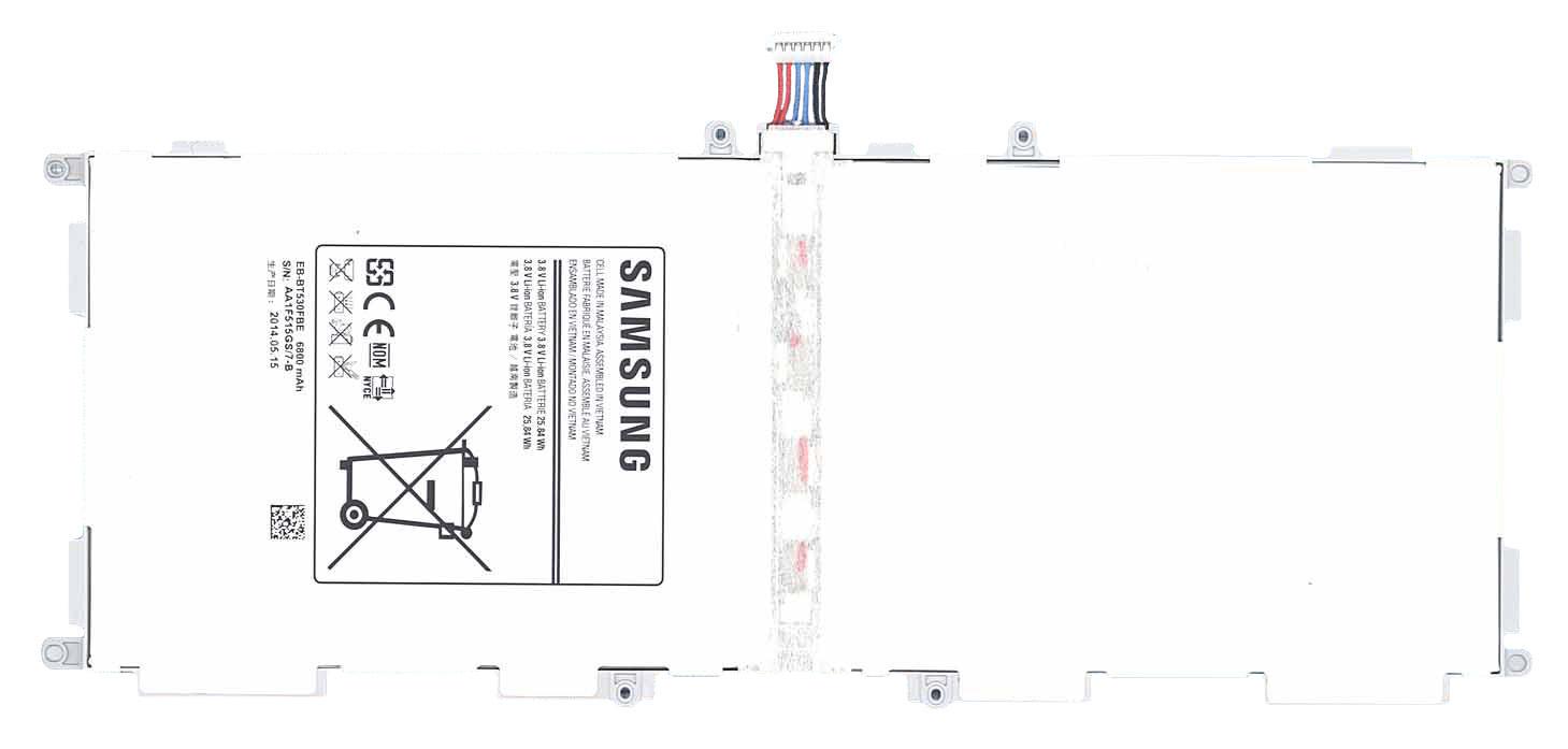 Аккумулятор для планшета Samsung EB-BT530FBE Galaxy Tab 4 10,1 SM-T530 3,8V 6800 mAh White