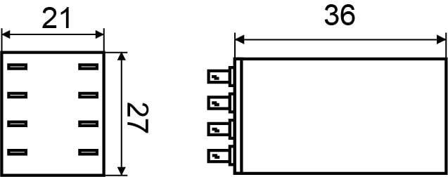 Реле промежуточное АСКО-Укрем 5А 2к 12V AC МY2 (A0090010026) - фото 4