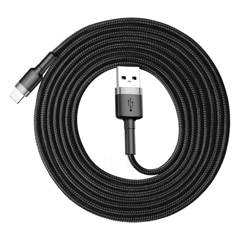 USB кабель BASEUS Lightning cafule 1,5A 2 м Black - фото 5