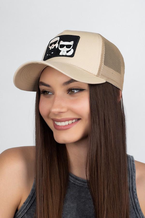 Кепка трекер унисекс с сеткой KARL 1548-1 Бежевый (2973990387)