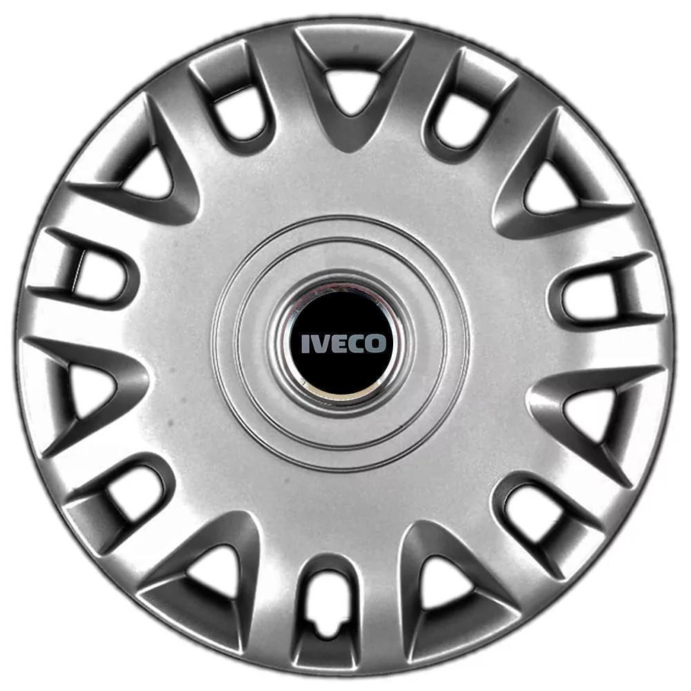 Колпаки SJS 333 з логотипом Iveco R15 4 шт. Серебристый (2789080010)