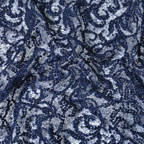 Тканина гіпюр IDEIA Venezia 1,3 м Синій (2200004145181)