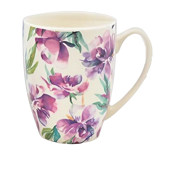 Чашка Stenson Цветы R88481 400 мл (10503718)