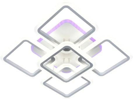Люстра светодиодная акриловая Sirius LI8822/4+1 WH RGB 131W+10W