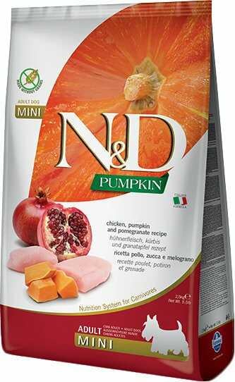 Корм для собак Farmina N&D Grain Free PUMPKIN CHICKEN&POMEGRANATE MINI 800 г (156335)