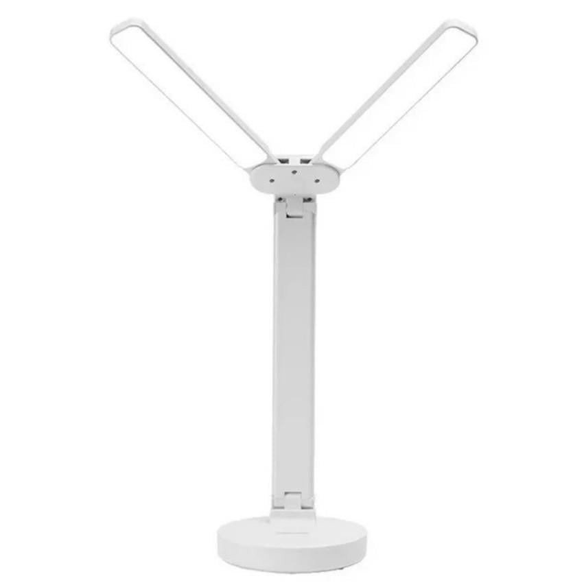 Лампа настільна LED 1960 на 2 плафони сенсорна світлодіодна 5W акумуляторна 30 см