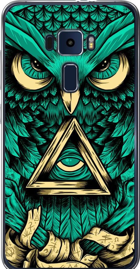 Чехол на Asus Zenfone 3 ZE552KL Сова Арт-тату (3971u-448-42517)