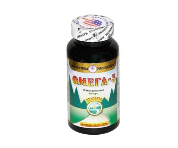 Бад американский Healthyway Production Омега-3 №50