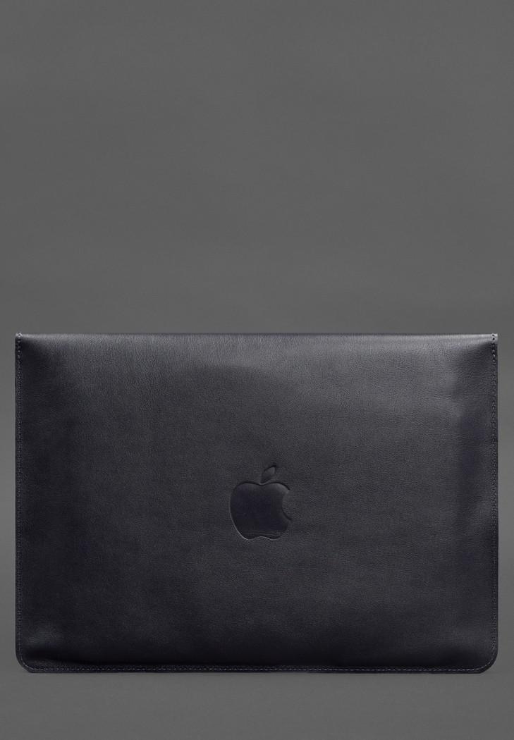 Чехол-конверт кожаный на магнитах для MacBook Pro 15" 2023 Темно-синий (A-028562) - фото 2 Чехол-конверт кожаный на магнитах для MacBook Pro 15" 2023 Темно-синий (A-028562) - фото 2