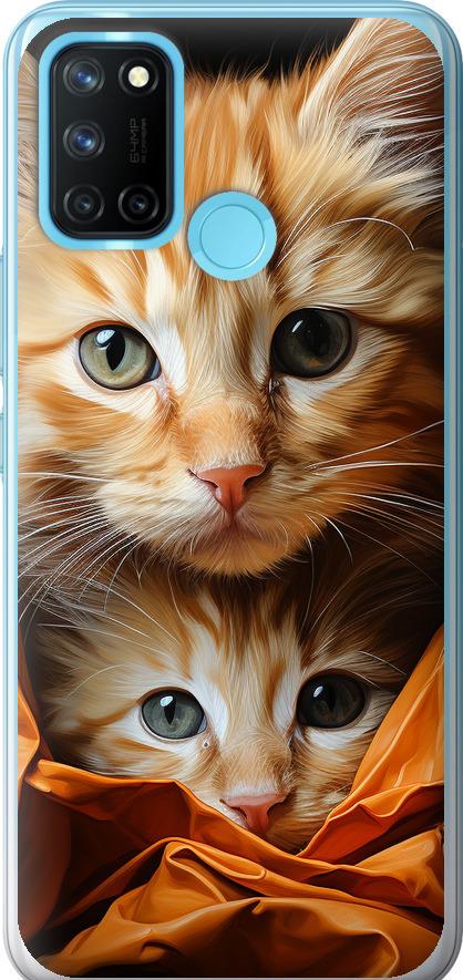 Чехол на Realme C17 Котики 2 (5664u-2121-42517) Чехол на Realme C17 Котики 2 (5664u-2121-42517)