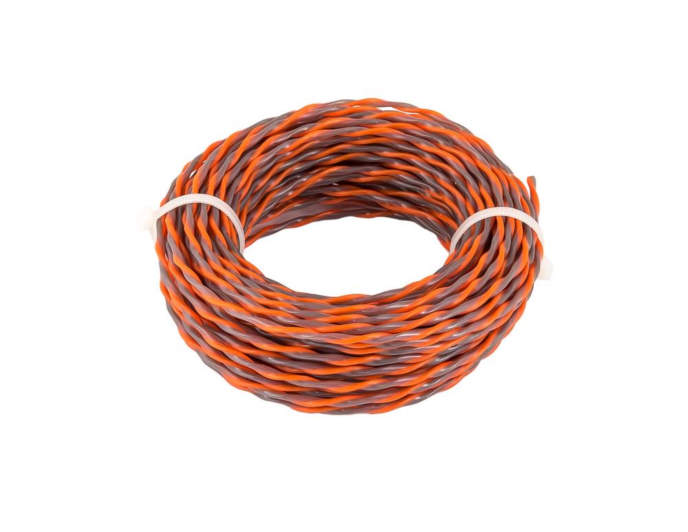 Жилка для тримера безшумна Mastertool Spiral 2,40 мм 15 м (19-1624)