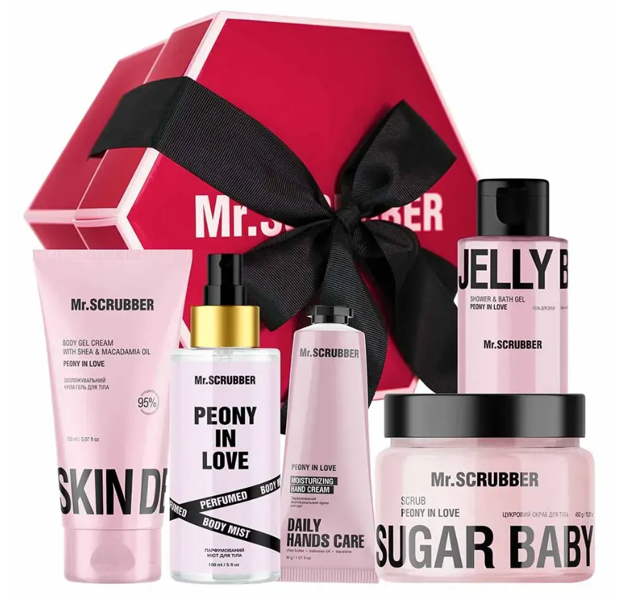 Подарочный набор косметики по уходу за телом Mr.SCRUBBER Grand Peony Love с ароматом ароматного пиона (2467155238) Подарочный набор косметики по уходу за телом Mr.SCRUBBER Grand Peony Love с ароматом ароматного пиона (2467155238)