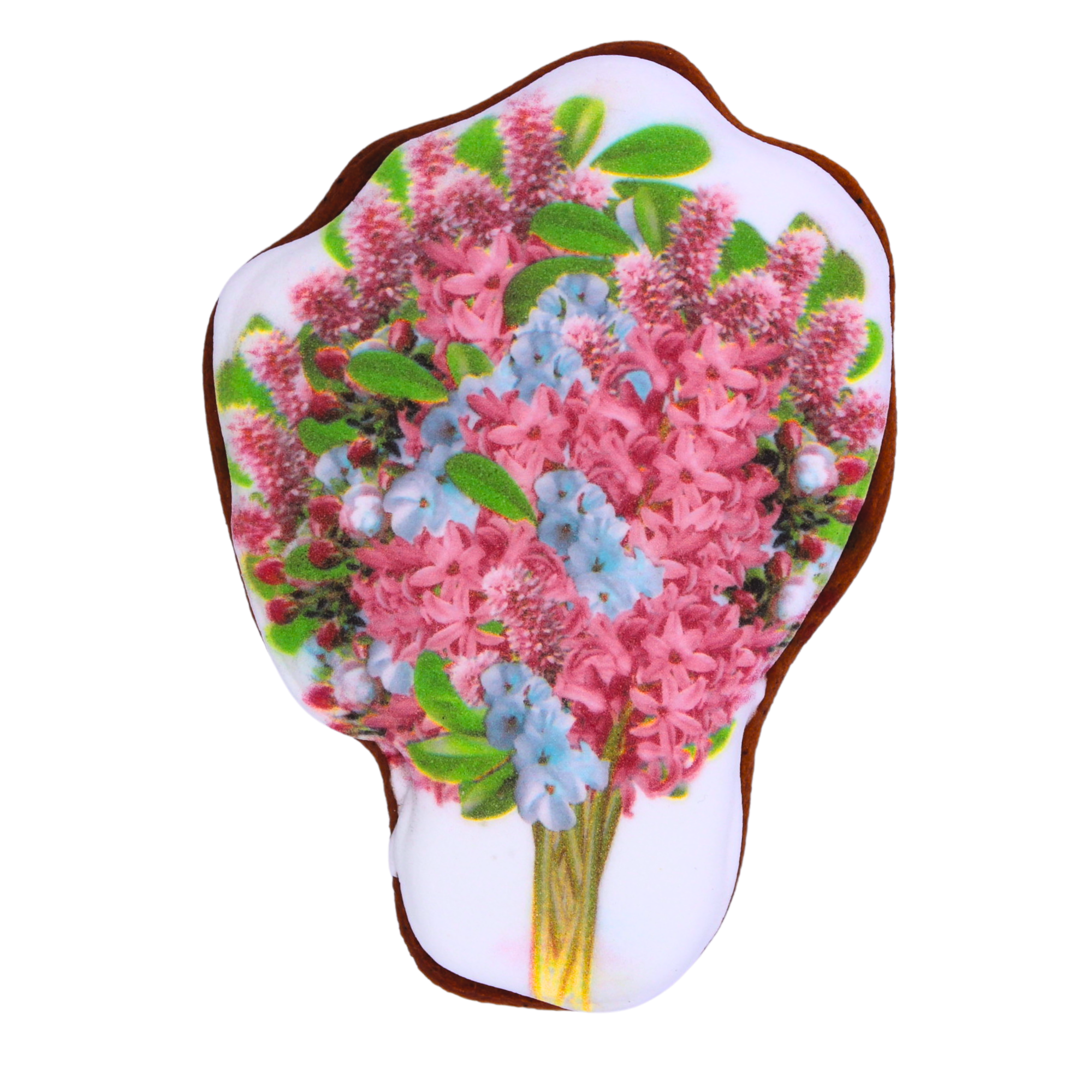 Пряник с принтом Крафт Печиво День Матери Букет цветов 45 г