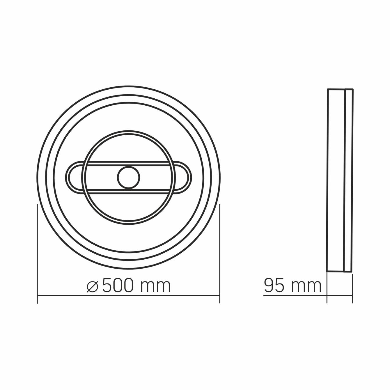 Світильник LED круглий 52 W (VL-CLD-996-CF) - фото 3