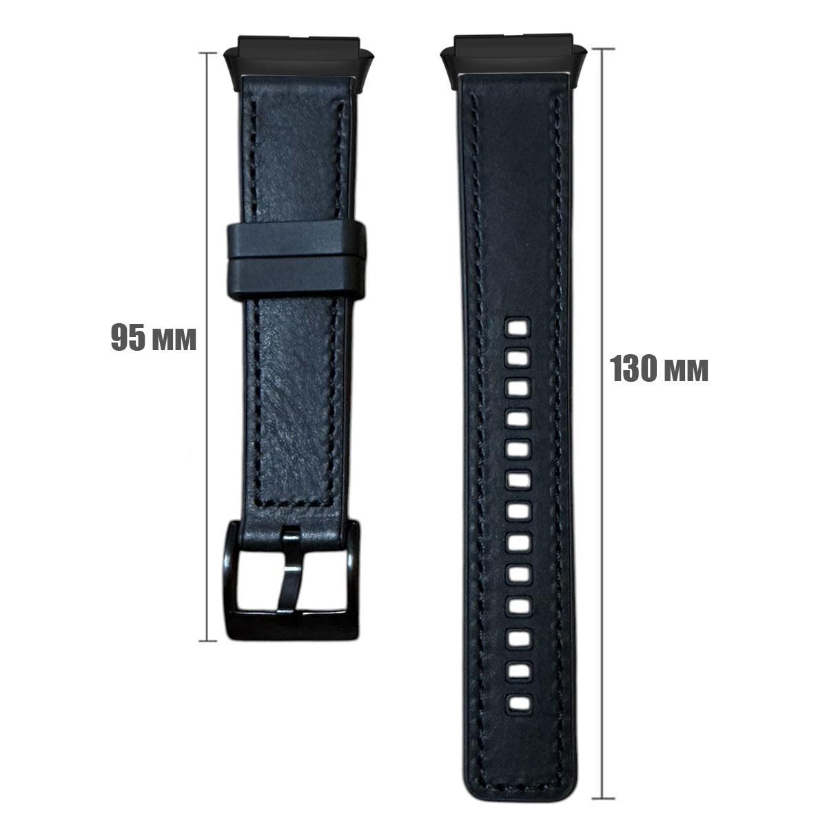 Ремешок Primolux Leather Silicone для часов Xiaomi Redmi Watch 3 Active Black (2700857978) - фото 6 Ремешок Primolux Leather Silicone для часов Xiaomi Redmi Watch 3 Active Black (2700857978) - фото 6