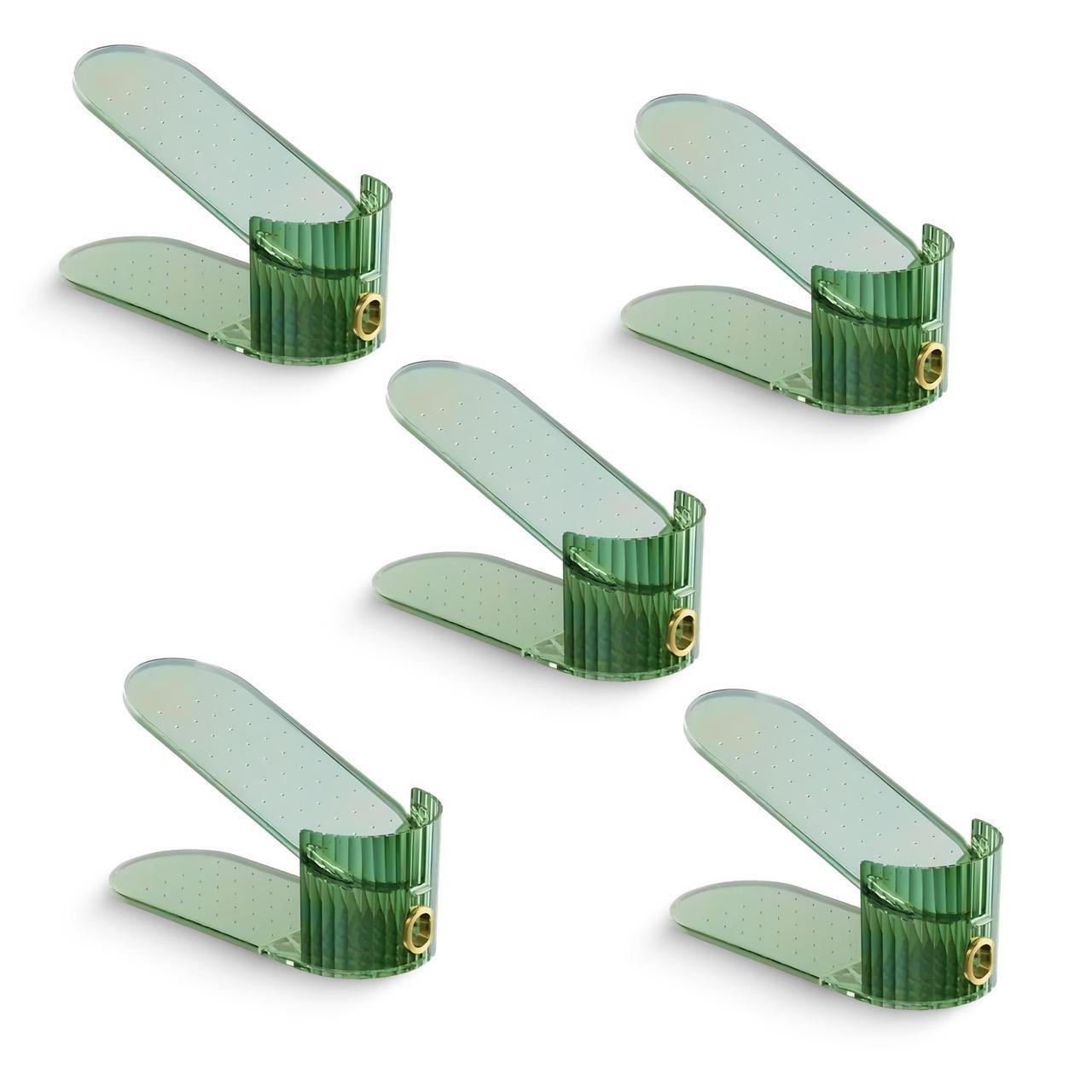 Набор подставок-органайзеров для обуви 5 шт. Изумрудный (2476286733)