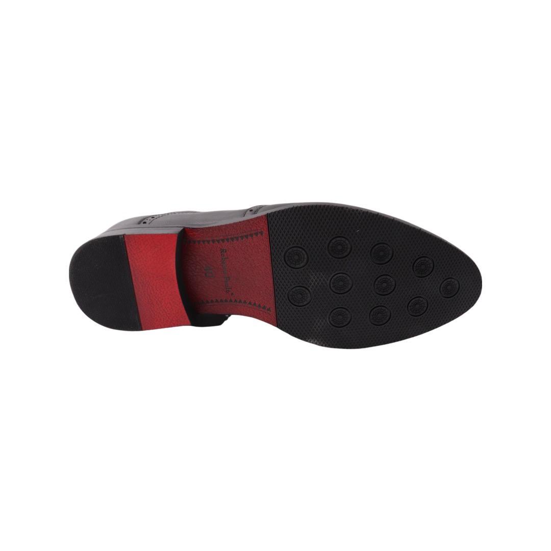 Ботинки мужские Roberto Paulo из кожи р. 44 Черный (617-22ZH) - фото 2