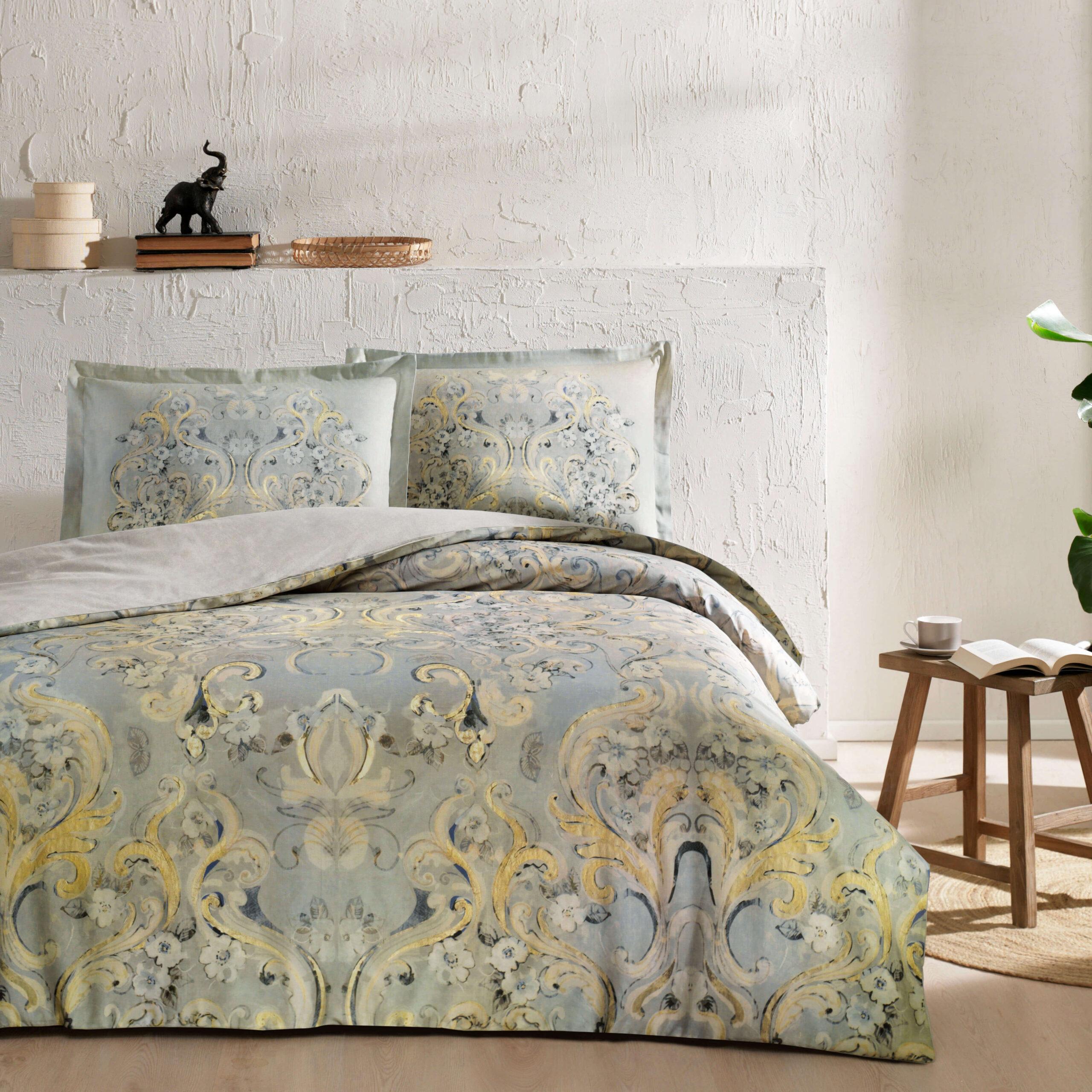 Постельное белье Tac Giselle krem сатин евро (2000022282132)