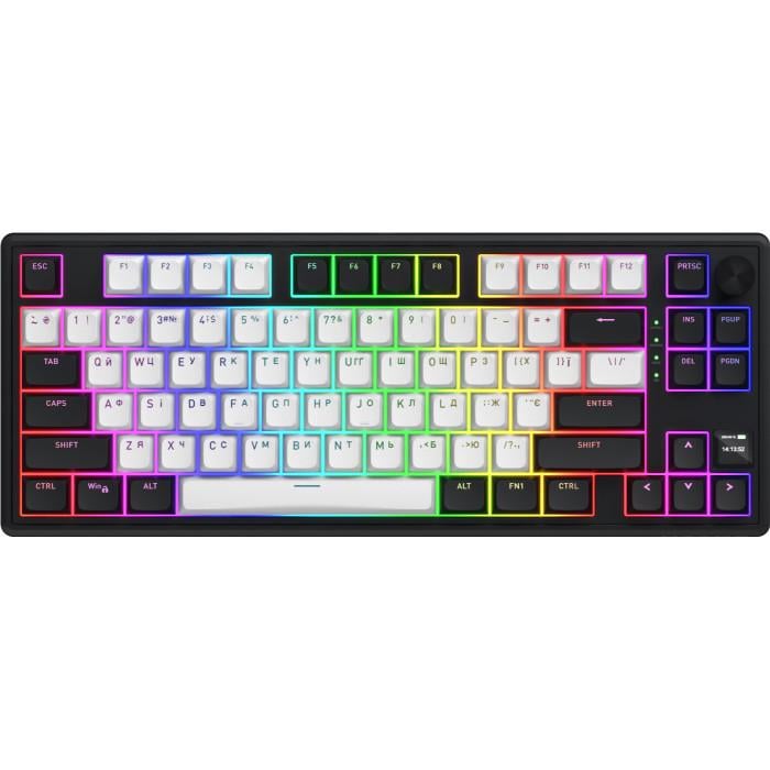 Клавиатура беспроводная Hator Skyfall 80 MAG Ultima 8K Wireless магнитная 80 клавиш Aurum Ice White/Black (HTK3880UA)