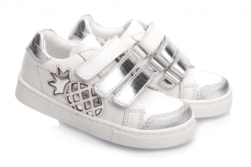 Кросівки Topitop для дівчаток 2652 р. 22 Біло-сріблястий