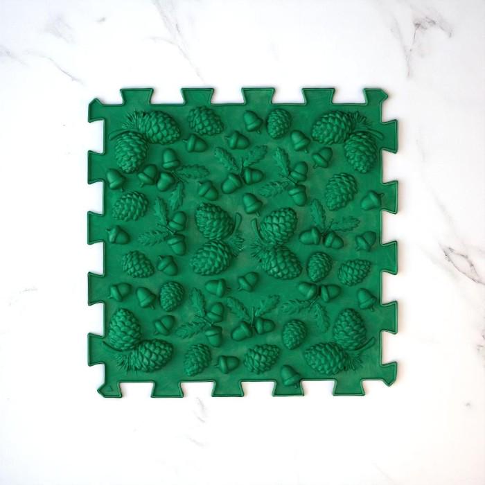 Развивающий коврик массажный Пазл Желуди 1 элемент Темно-зеленый (ZL001212) - фото 2 Развивающий коврик массажный Пазл Желуди 1 элемент Темно-зеленый (ZL001212) - фото 2