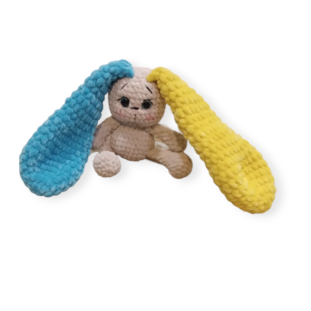 М'яка іграшка Зайчик в"язаний ручна робота (590)